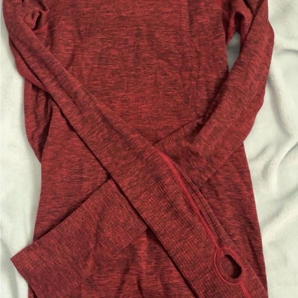 lululemon red Long Sleeve Top